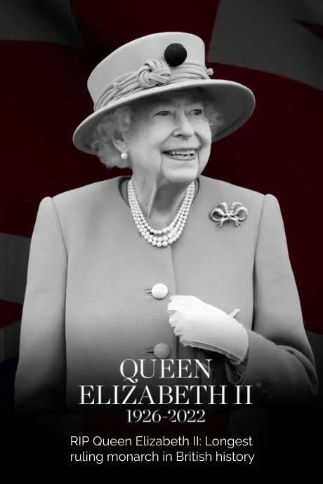 RIP Queen Elizabeth II Template | PosterMyWall