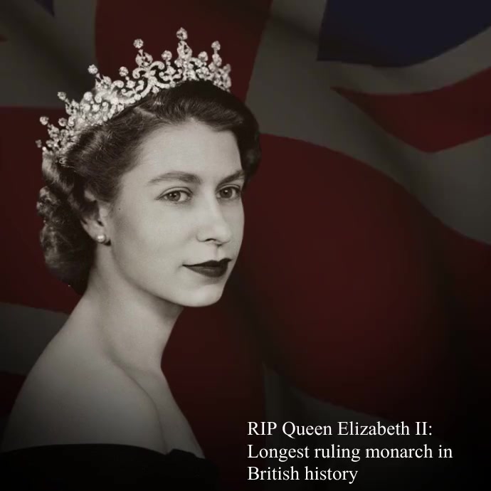 RIP Queen Elizabeth II Template | PosterMyWall
