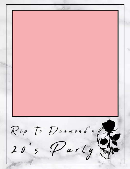 RIP To Twenties Party Photo Frame Template | PosterMyWall