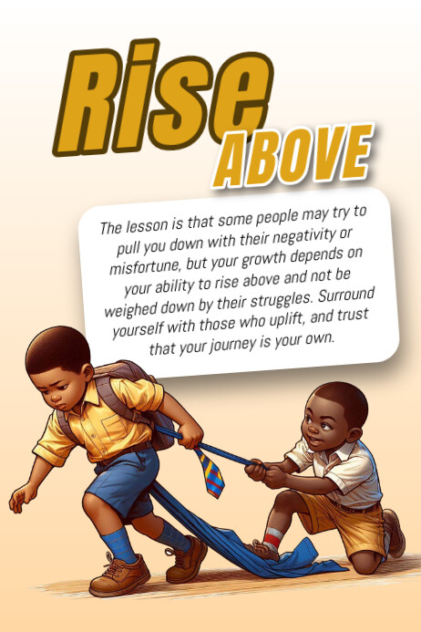 Poster Fun Rise Simple Rise above Template | PosterMyWall