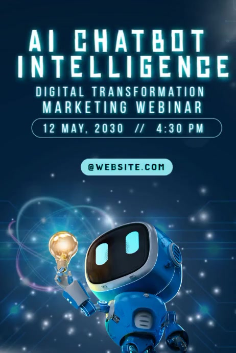 Rise of Smart Technology Poster template