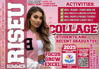 Pink Summer College Program A4 Template