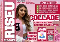 RISE UP This Summer | College Success Workshop A4 template