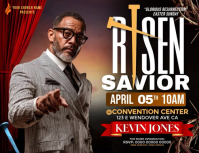 Risen Savior Brings Hope And Victory Flyer (US Letter) template