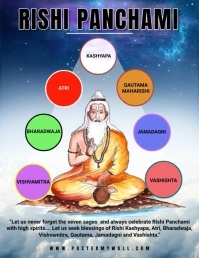 Rishi Panchami Flyer template
