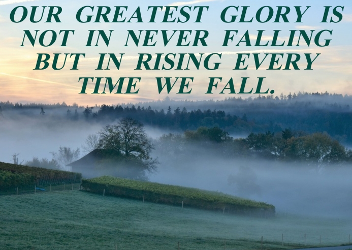 Falling Then Rising Modèle RISING AND FALLING QUOTE TEMPLATE | PosterMyWall