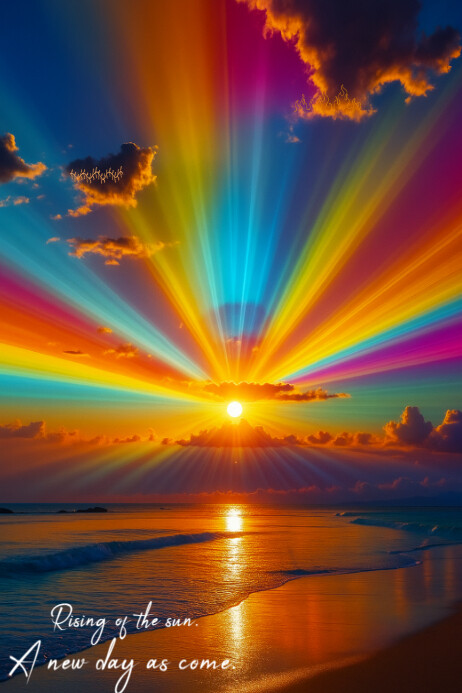 Rising sun Template | PosterMyWall