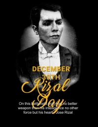 Rizal day,event Volantino (US Letter) template