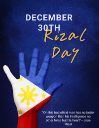 Rizal day,event Volante (Carta US) template