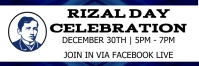 Rizal Day Celebration Twitter Banner template