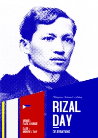 Rizal Day celebration. A4 template