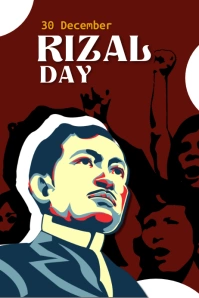 Rizal Day Affiche template