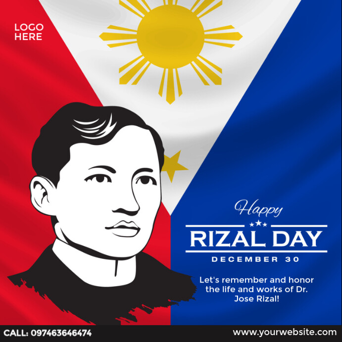 Rizal Day Template | PosterMyWall