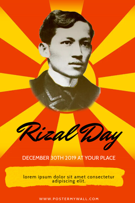 Rizal Day Flyer Design Template | PosterMyWall