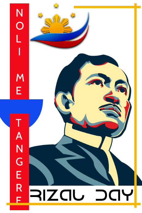 rizal day flyer template Poster