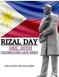 Rizal Day Template Iflaya (Incwadi ye-US)