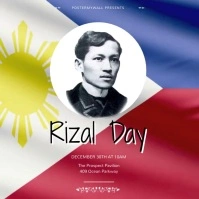 Rizal Day Video Design Template Square (1:1)