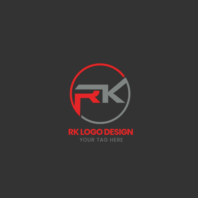 RK Logo Design Template | PosterMyWall