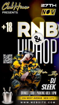 RNB AND HIPHOP PARTY FLYER TEMPLATE Instagram Story