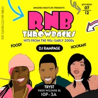 RNB Celeb Flyertoon Hyper Yellow Publicación de Instagram template