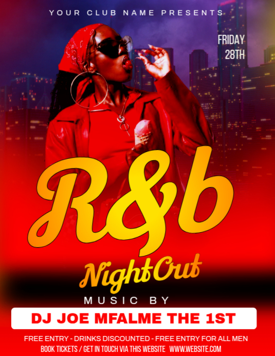Rnb flyer template