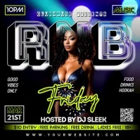 RNB FRIDAY PARTY FLYER TEMPLATE POSTER