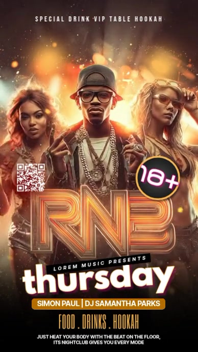 Alternative Rnb Layout Rnb Nightclub Event Template | PosterMyWall