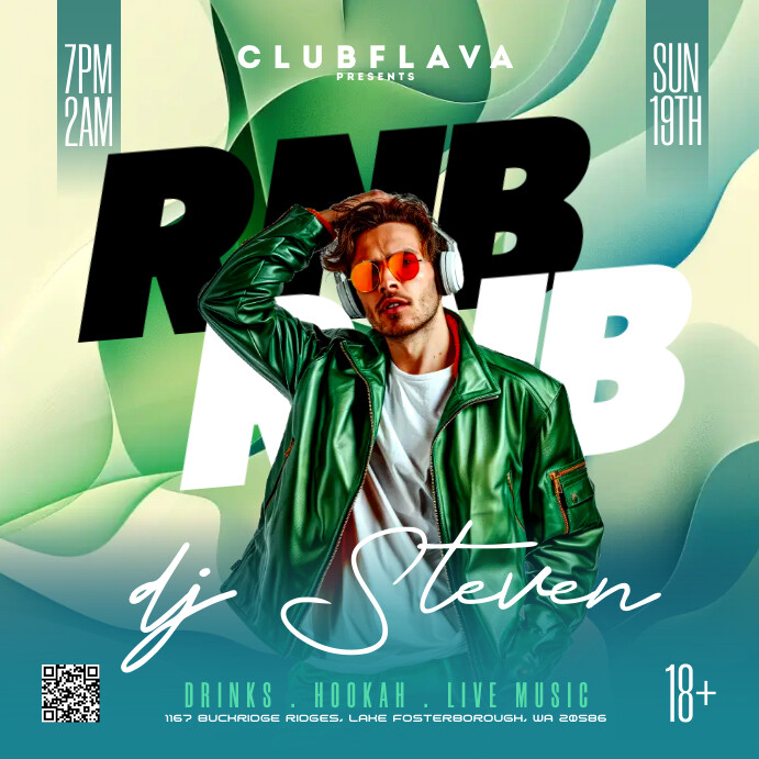 Alternative Rnb Layout RNB Party Template | PosterMyWall