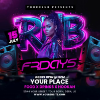 rnb party flyer Сообщение Instagram template