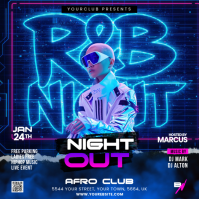 rnb party flyer Publicación de Instagram template