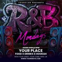 RnB party flyer instagram Instagram-opslag template