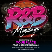 RnB party flyer instagram template
