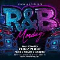 RnB party flyer instagram template