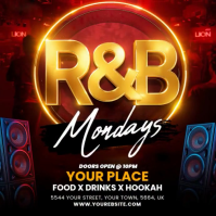 RnB party flyer instagram template