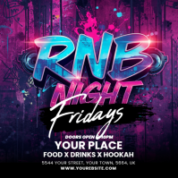 RnB party flyer instagram template