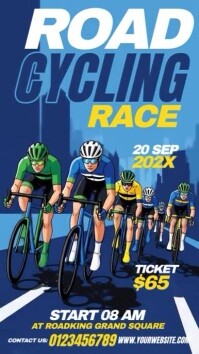 Road Cycling Ad Digital Display (9:16) template