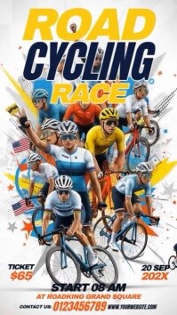 Road Cycling Ad Instagram Story Instagram-verhaal template