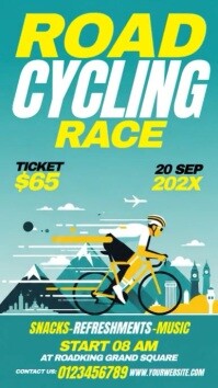 Road Cycling Instagram Story Instagram-Story template