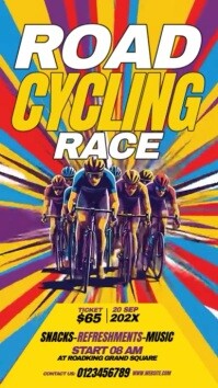 Road Cycling Race Instagram Story template