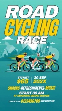 Road Cycling Race Instagram Story template