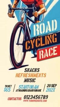Road Cycling Race Instagram Reel template