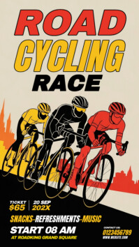 Road Cycling Race Instagram Story template