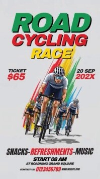 Road Cycling Race História do Instagram template