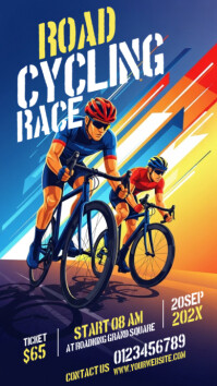 Road Cycling Race Template | PosterMyWall
