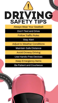Road Safety Awareness Instagram Reel template
