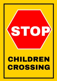 Road sign 3 A2 template