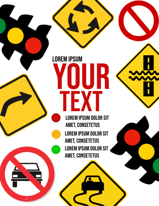 Road Sign Template | PosterMyWall