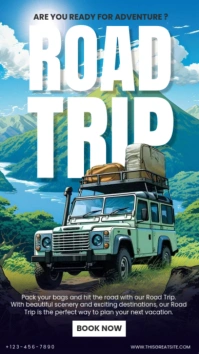Road Trip Agent Ready For Adventure Historia de Instagram template