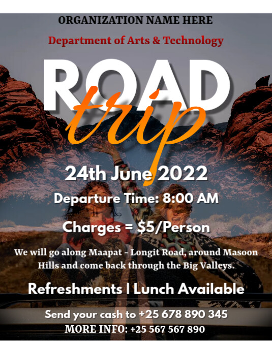 Road Trip Poster Template | PosterMyWall