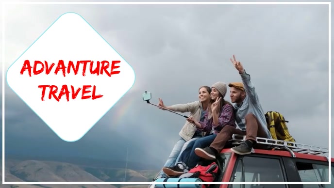 Road trips YouTube Thumbnail template